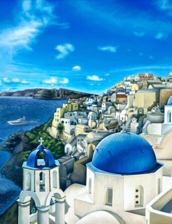 Santorini Painting - Art by Nathan Miller