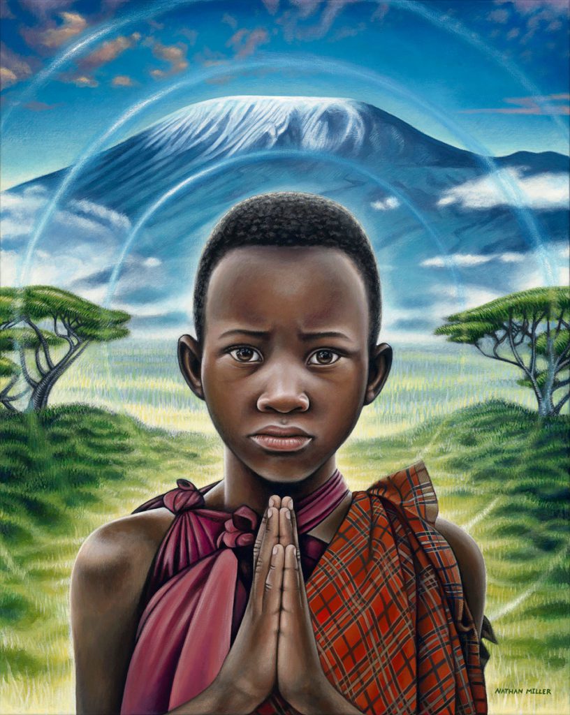 Maasai Boy - Oneness Art