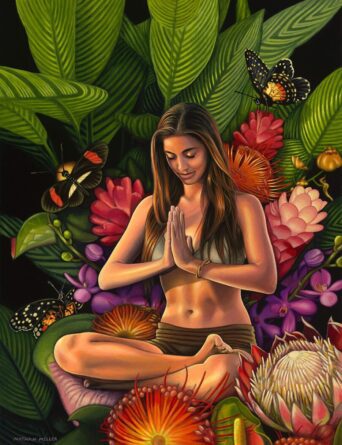 Namaste - Art by Nathan Miller